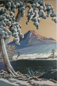 Mont Fuji sous la neige